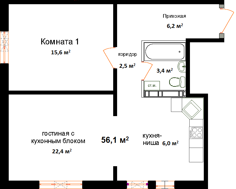 Квартира №96 план